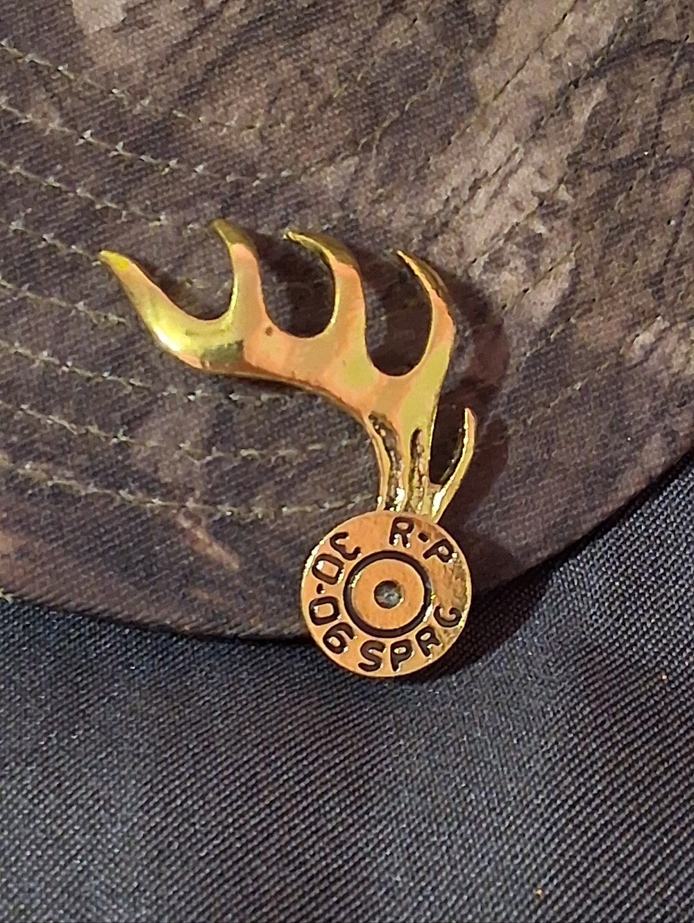 New Deer Antler Bullet Hat Clip/pin